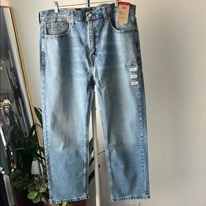 Levi's 505 Blue Straight-Leg Jeans Classic Denim 38 29